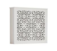 Cache-radiateur - Cache-grille d'aération à persiennes pour vieux radiateurs, étagère décorative pour cacher les tuyaux et l'encombrement