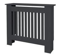 ECD-Germany Cache-Radiateur en Style Campagnard 78x19x82 cm en MDF Anthracite Couverture