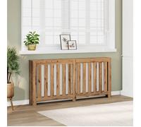 Cache radiateur chêne artisanal 175x20x82 cm bois d ingénierie