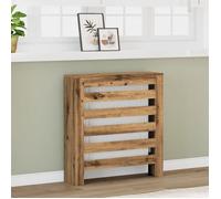 Cache radiateur chêne artisanal 78x20x82 cm bois d ingénierie
