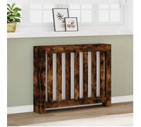 vidaXL Cache-radiateur chêne fumé en bois d'ingénierie 104x20x82 cm