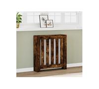 Cache radiateur chêne fumé 78x20x82 cm bois d ingénierie