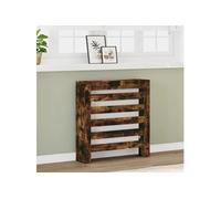 Cache radiateur chêne fumé 78x20x82 cm bois d ingénierie