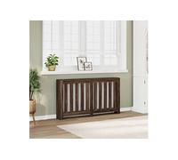 vidaXL Cache-radiateur chêne marron 149x20x82 cm bois d'ingénierie