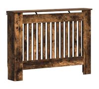 Cache Radiateur, Couverture de Chauffage Couvercle de Radiateur Meuble Cache-radiateur à Grille Chêne fumé 112x19x81,5 cm Bois d'ingénierie