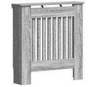 Cache Radiateur, Couverture de Chauffage Couvercle de Radiateur Meuble Cache-radiateur à Grille Gris Sonoma 78x19x81,5 cm Bois d'ingénierie