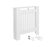 tectake® Cache radiateur pour radiateur electrique & radiateur inertie 78 x 19 x 82 cm Sécurité enfant & bébé Meuble design Couvre radiateur Cache chauffage Tablette radiateur sans percer
