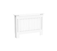 HomCom - Cache-radiateur Design Panneau Cabinet - MDF 112x19x81 cm - Blanc