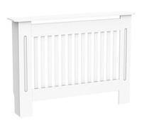 Cache-radiateur design panneau cabinet 112L x 19l x 81H cm MDF blanc Blanc G