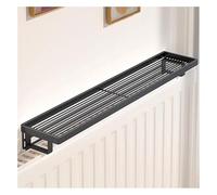 Cache-radiateur - Dessus résistant à la chaleur pour une installation sans perçage, idéal pour le rangement, facile à monter, design durable, taille standard, finition blanche