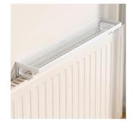 Cache-radiateur - Dessus résistant à la chaleur pour une installation sans perçage, idéal pour le rangement, facile à monter, design durable, taille standard, finition blanche