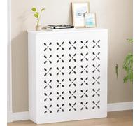 Cache-radiateur élégant en bois - Armoire chauffante ventilée de sécurité pour salon, chambre à coucher, salle de bain (100,1 x 100,1 x 24,9 cm) - Protection décorative pour chauffe-vapeur