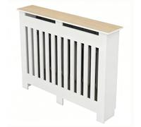 Cache-Radiateur Élégant, Meuble Cache Chauffage Mural, Étagère au-dessus du Radiateur pour Cacher Vannes et Tuyaux, Pratique pour Salon et Chambre(120x90x25cm/47.2x35.4x9.8in)