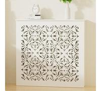 Cache-radiateur élégants pour la maison, 90 x 90 x 15 cm, armoire chauffante avec rangement supérieur, armoire de rangement pour salle de bain, dissimuler les tuyaux et l'encombrement, décoration