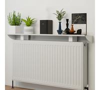 Cache-radiateur en aluminium pour une installation facile - Bouclier thermique blanc non percussif de 160 cm, résistant à la poussière, ignifuge - Protection thermique élégante et fonctionnelle pour