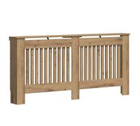 Cache-radiateur en bois d'ingénierie - vidaXL - 172x19x81,5 cm - Chêne artisanal - Design à lattes verticales