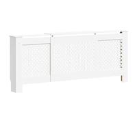 Cache-radiateur en MDF blanc 205 cm - Revêtement de radiateur de qualité supérieure en MDF de qualité supérieure pour salon, chambre à coucher - Solution élégante et durable pour l'aménagement de la