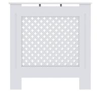 Cache-radiateur en MDF blanc 78 cm - Cache-radiateur en MDF robuste pour salon et chambre à coucher, protège de la poussière et améliore le design de la pièce