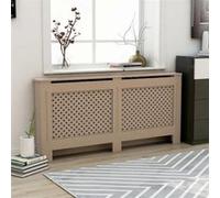 Cache-radiateur en MDF brun - vidaXL - 172x19x81 cm - Fonction décorative et espace additionnel Beige G