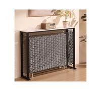 Cache-radiateur en métal - Meuble chauffant décoratif au sol avec design ventilé et pieds réglables pour salon, chambre à coucher, couloir