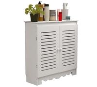 Cache-radiateur en PVC pour couloir, armoire décorative avec 2 portes, assemblage facile pour salon, couloir (100 x 70 x 25 cm)