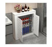 Cache-radiateur, étagère chauffante avec double porte, armoire murale ventilée décorative pour la maison, le salon, la chambre, la salle de bain, la cuisine