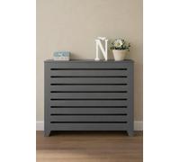 Cache radiateur Finition laquée gris mat. Dimensions extérieures (l x p x h) : 94 x 19 x 87 cm. . Nous les fabriquons également sur mesure. Consulter.