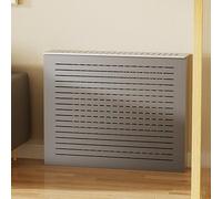 Cache-radiateur Gris Moderne pour la Maison | Cache-radiateur élégant en Bois | Facile à Installer et Respirant | Idéal pour Le Salon, la Chambre et la Salle de Bain (L90 x H70)