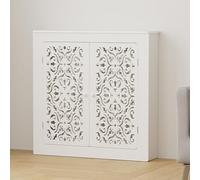 Cache Radiateur Haut avec 2 Portes, Cache Radiateur for Vieux Radiateurs, Cache Radiateur for la Maison, Cache Radiateur for Cuisine, Chambre À Coucher, Salon(39.4x31.5x5.9in)