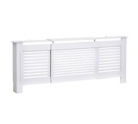 Cache-radiateur - HOMCOM - contemporain longueur extensible 139-208,5 cm meuble décoration - MDF - 20,5x82,5cm - blanc