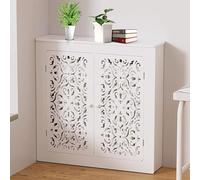 Cache-radiateur - Housse de chauffage moderne en bois pour salon, chambre à coucher, salle de bain - Organisateur décoratif pour vieux radiateurs