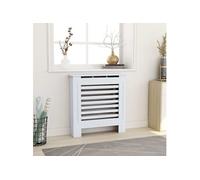 vidaXL Cache-radiateur MDF 78 cm - Blanc G (325563)