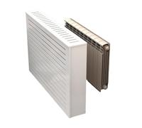 Cache-radiateur moderne à 4 côtés - Étagère élégante pour salon, chambre à coucher, cuisine - Protège les vieux radiateurs - 100 x 80 x 25 cm