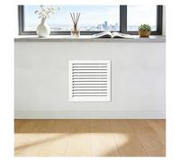 Cache-radiateur Moderne avec Grille à Persiennes Dissipation Thermique Couvre Chauffage Maison Radiator Cover Salon Chambre à Coucher(9.84 x 9.84in/250 x 250mm)