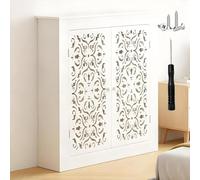 Cache-radiateur Moderne en Bois, Couvercle de Radiateur MDF Blanc L50-100cm X H60-100cm Couverture de Chauffage pour Salon, Chambre À Coucher, Couloir(L70xH90xW15cm)