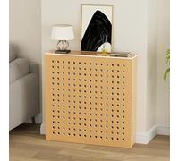 Cache-radiateur moderne en MDF avec grille à persiennes, armoire chauffante élégante et étagère de rangement pour salon, chambre à coucher, couloir