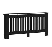 vidaXL Cache-radiateur Chêne noir 172×19×81,5 cm – Bois d'ingénierie, moderne, protection enfants