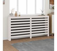 Cache-radiateur Noir 210x21x85 cm Bois Massif Pin Couverture Chauffage vidaXL