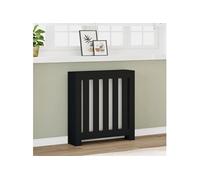 vidaXL Cache-radiateur haut Noir 78x20x82 cm Bois d'ingénierie Profil réduit