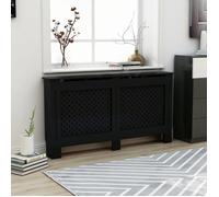 Cache-radiateur Noir - VIDAXL - 152x19x81 cm - MDF - Espace de rangement pour livres et ornements