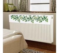 Cache-radiateur pour systèmes de chauffage en lin, style demi-paquet, tissu résistant aux taches qui conserve sa forme après le lavage, protège les murs de la suie (100 cm)