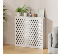 Cache-radiateur - Protection pour armoire chauffante - PVC étanche - Design creux - Solution décorative de chauffage domestique - Protection à quatre côtés pour une sécurité et un style améliorés