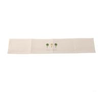 Cache-radiateur respirant en coton et lin pour protection contre la poussière et l'appareil de chauffage - Convient aux radiateurs de 40 à 220 cm de long - Blanc - Bouclier décoratif d'intérieur (60 x