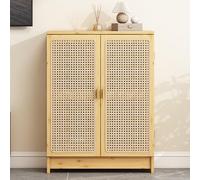 Cache Radiateur, Tablette de Radiateur pour la Maison, Porte en Rotin, Étagères Rangement, Ventilation, Matériau Bambou pour Salon et Chambre(70x80x25cm/28x31x10in)