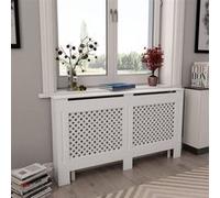 Cache-radiateur - VIDAXL - Blanc - MDF - 152x19x81,5 cm Blanc G