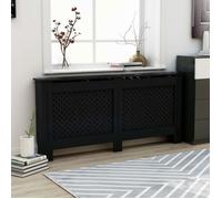 Cache-radiateur - VIDAXL - Noir - MDF - Espace de rangement pour livres et ornements