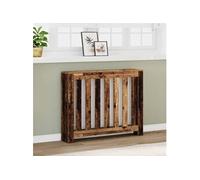 vidaXL Cache-radiateur vieux bois 104x20x82 cm bois d'ingénierie