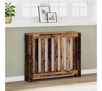 vidaXL Cache-radiateur Vieux Bois 104x20x82 cm Bois d'ingénierie pour radiateur à profil réduit