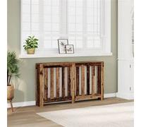 vidaXL Cache-radiateur Vieux Bois 149x20x82 cm Bois d'ingénierie, Bouchon de radiateur, Cache-radiateur Haut, radiateur à Profil réduit