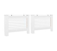 Cache-radiateur Couverture Housse Salon Salon Salle de Séjour Blanc MDF vidaXL